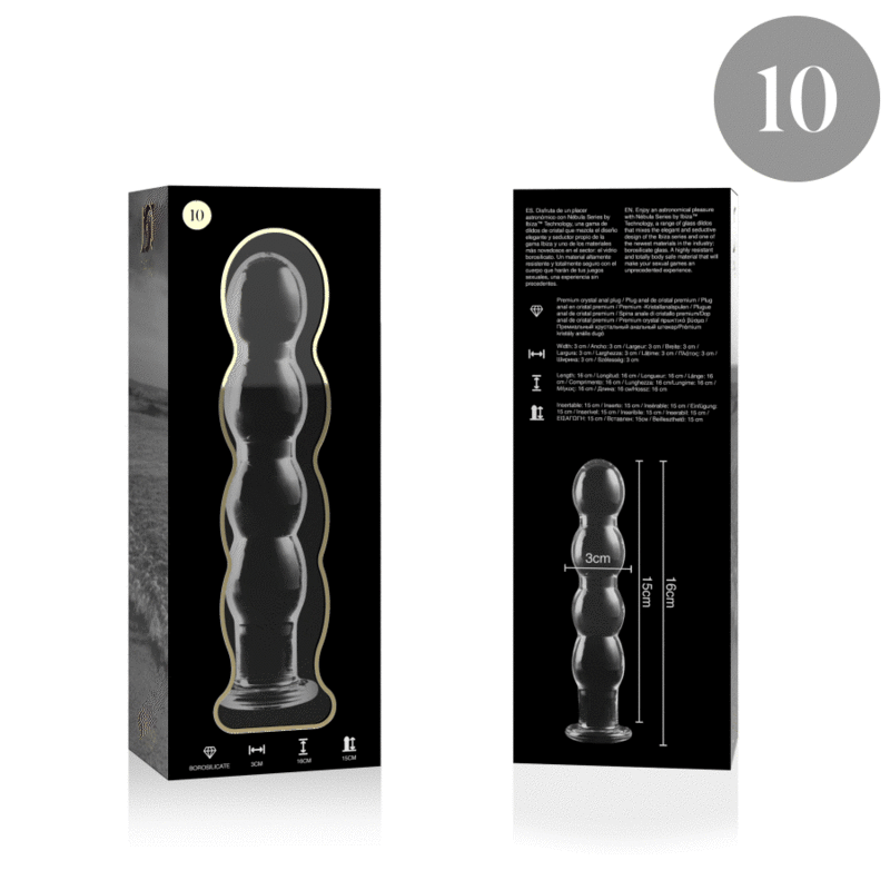 NEBULA SERIES BY IBIZA - MODELO 10 DILDO CRISTAL TRANSPARENTE 16.5 CM -O- 3.5 CM - Imagen 6