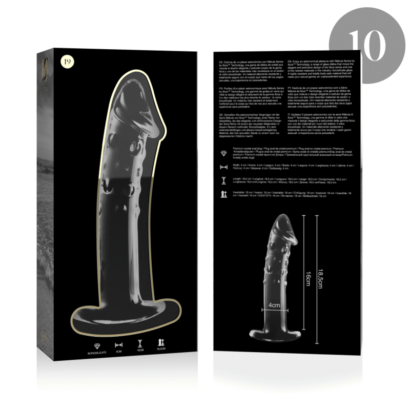 NEBULA SERIES BY IBIZA - MODELO 19 DILDO CRISTAL TRANSPARENTE 18.5 CM -O- 4 CM - Imagen 4