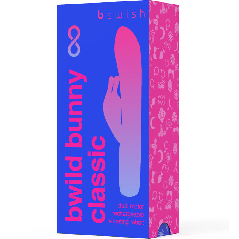 B SWISH - BWILD BUNNY INFINITE CLASSIC VIBRADOR RECARGABLE SILICONA AZUL - Imagen 5