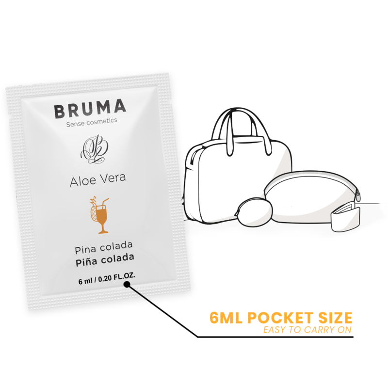 BRUMA - 6 ML GEL DESLIZANTE CON ALOE VERA SABOR A PIÑA COLADA - Imagen 3