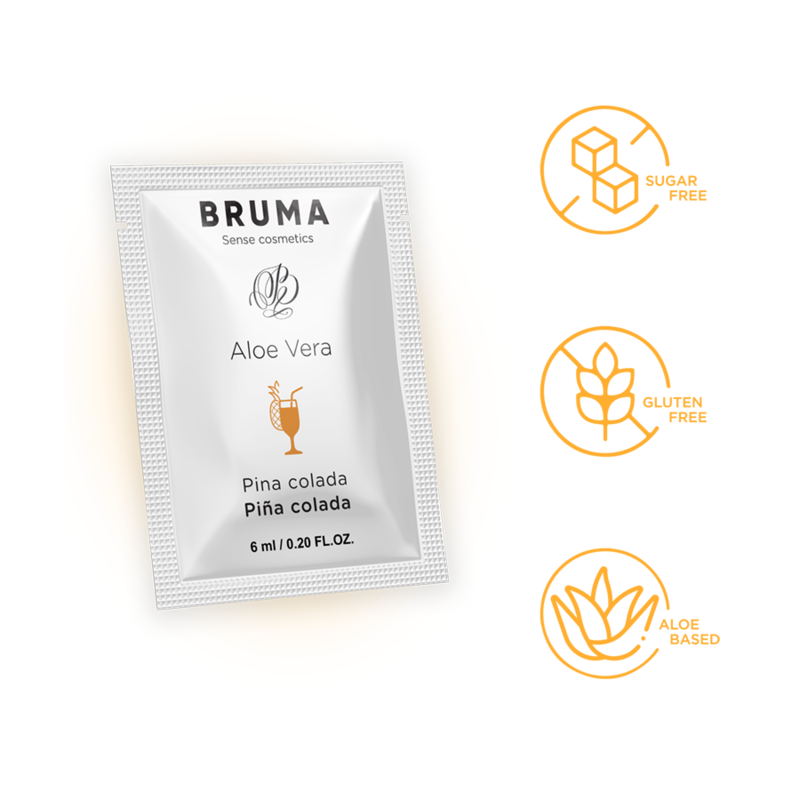 BRUMA - 6 ML GEL DESLIZANTE CON ALOE VERA SABOR A PIÑA COLADA - Imagen 6