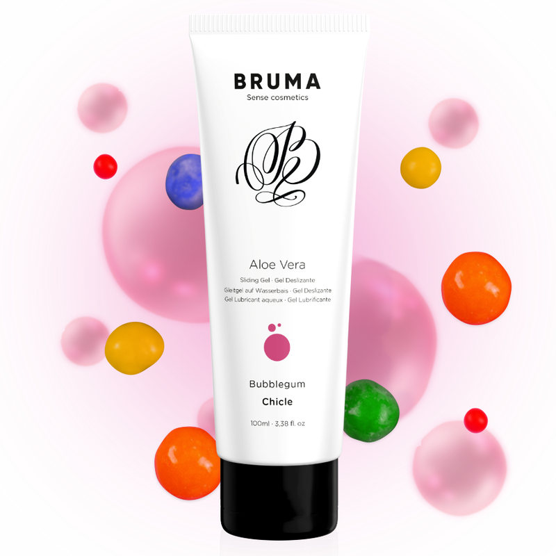 BRUMA - GEL DESLIZANTE CON ALOE VERA SABOR A CHICLE 100 ML - Imagen 3