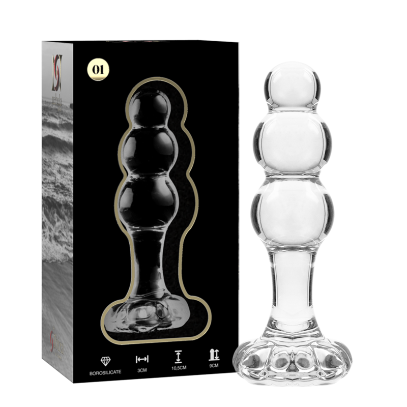 NEBULA SERIES BY IBIZA - MODELO 1 PLUG CRISTAL TRANSPARENTE 10.5 CM -O- 3 CM - Imagen 4