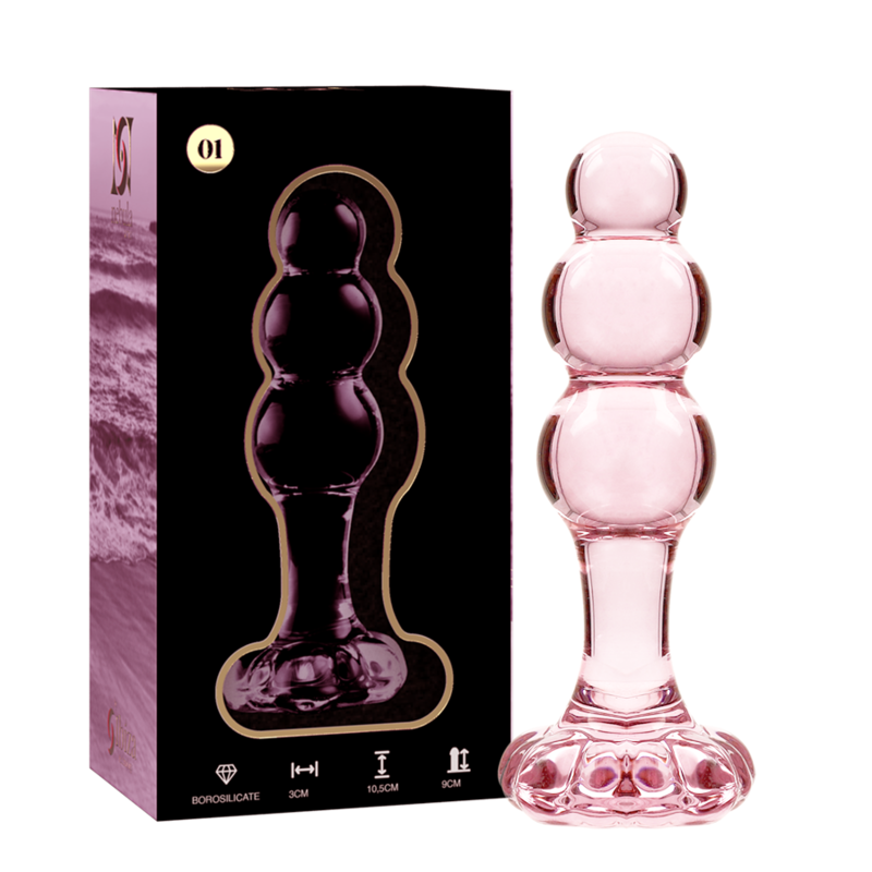 NEBULA SERIES BY IBIZA - MODELO 1 PLUG CRISTAL ROSA 10.5 CM -O- 3 CM - Imagen 2
