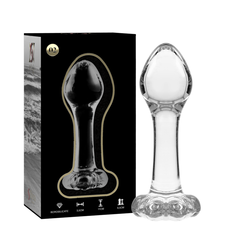 NEBULA SERIES BY IBIZA - MODELO 2 PLUG CRISTAL TRANSPARENTE 11 CM -O- 3.5 CM - Imagen 6