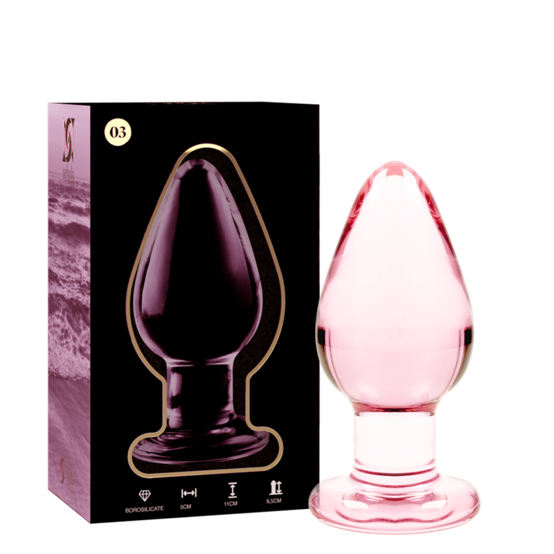 NEBULA SERIES BY IBIZA - MODELO 3 PLUG CRISTAL ROSA 11 CM -O- 5 CM - Imagen 3