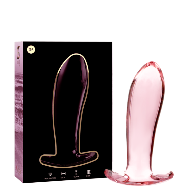 NEBULA SERIES BY IBIZA - MODELO 5 PLUG CRISTAL ROSA 12.5 CM -O- 3.5 CM - Imagen 2