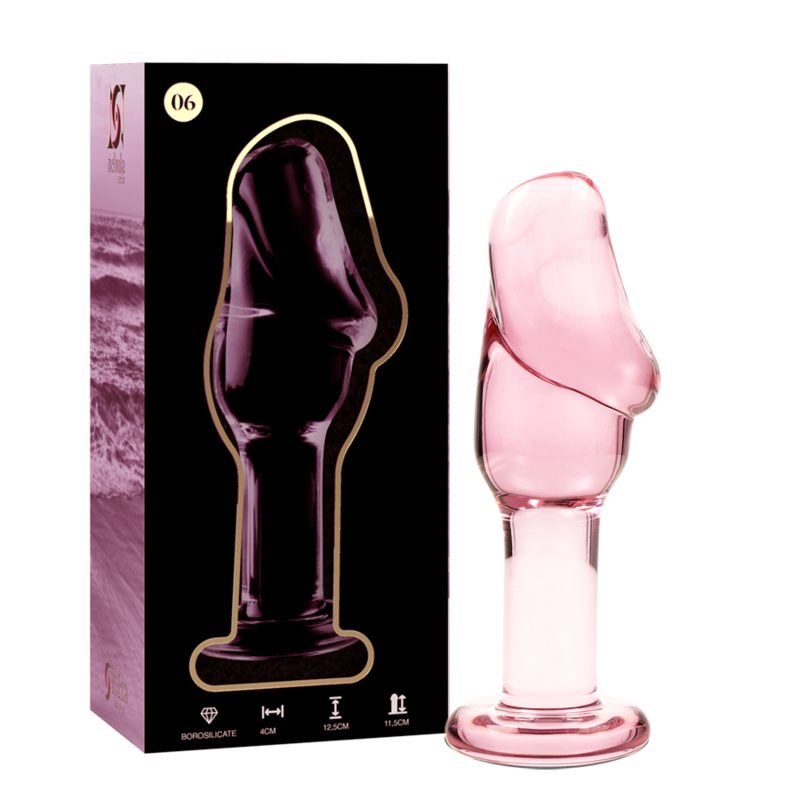 NEBULA SERIES BY IBIZA - MODELO 6 PLUG CRISTAL ROSA 12.5 CM -O- 4 CM - Imagen 2