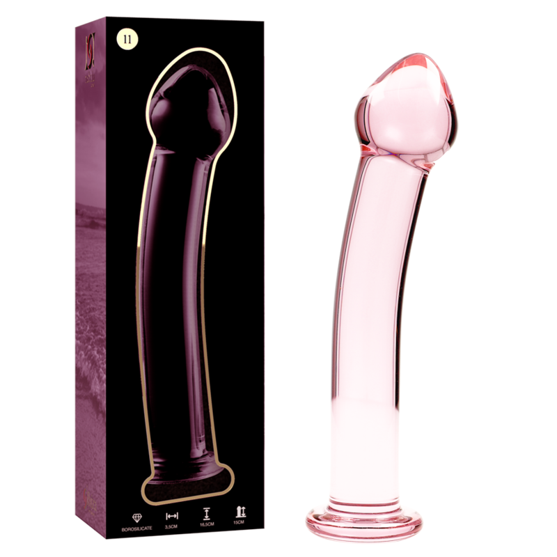 NEBULA SERIES BY IBIZA - MODELO 11 DILDO CRISTAL ROSA 16 CM -O- 3 CM - Imagen 2