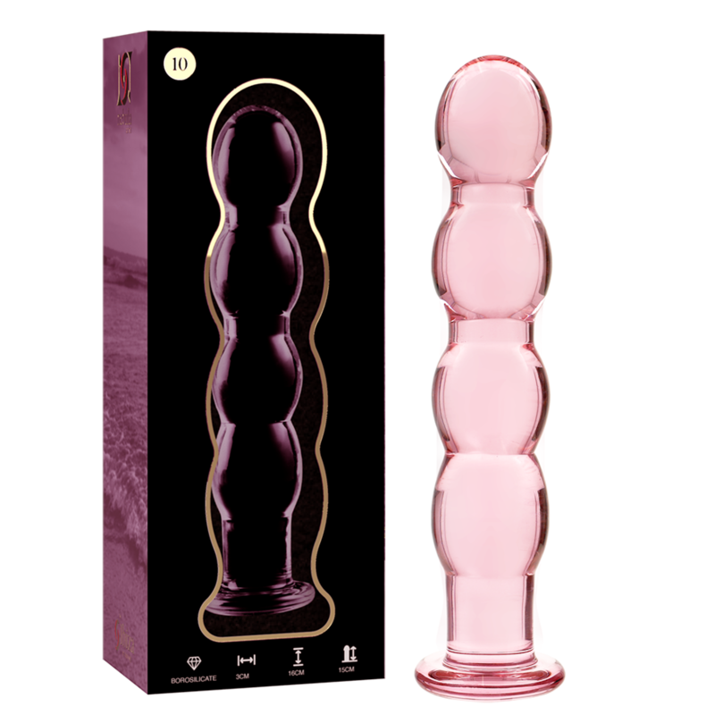 NEBULA SERIES BY IBIZA - MODELO 10 DILDO CRISTAL ROSA 16.5 CM -O- 3.5 CM - Imagen 3