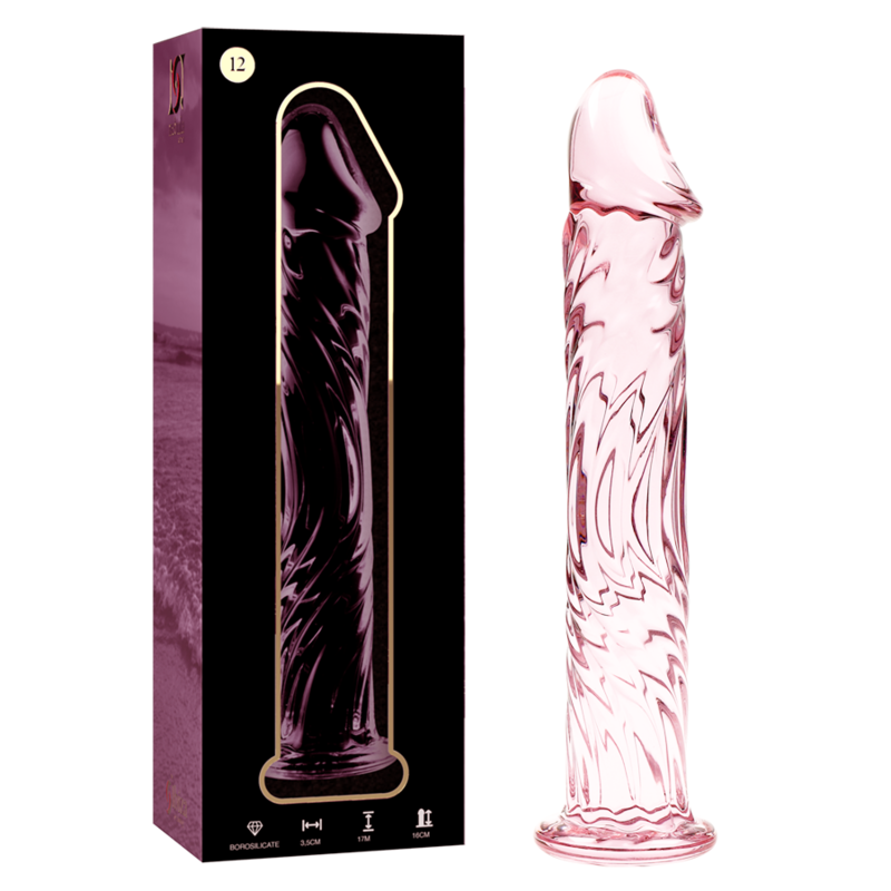NEBULA SERIES BY IBIZA - MODELO 12 DILDO CRISTAL ROSA 17 CM -O- 3.5 CM - Imagen 2