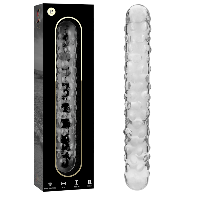 NEBULA SERIES BY IBIZA - MODELO 15 DILDO CRISTAL TRANSPARENTE 18.5 CM -O- 3 CM - Imagen 4
