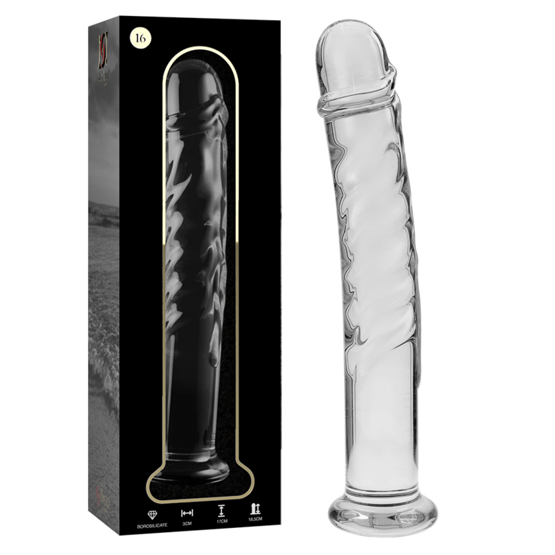 NEBULA SERIES BY IBIZA - MODELO 16 DILDO CRISTAL TRANSPARENTE 18.5 CM -O- 3 CM - Imagen 2