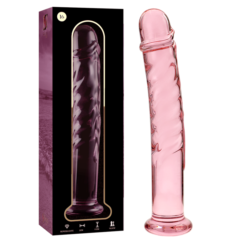 NEBULA SERIES BY IBIZA - MODELO 16 DILDO CRISTAL ROSA 18.5 CM -O- 3 CM - Imagen 7
