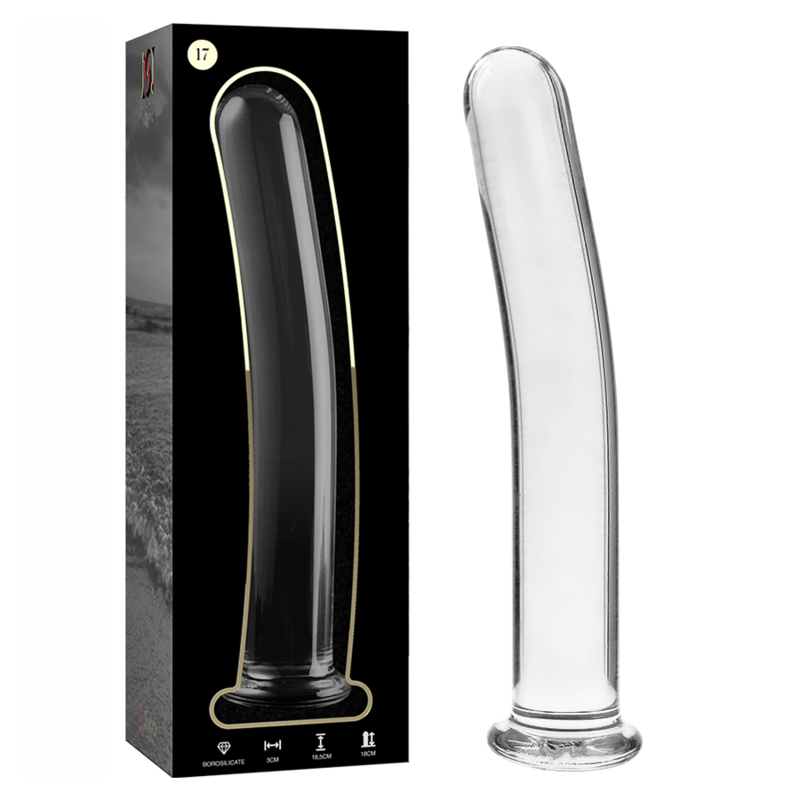 NEBULA SERIES BY IBIZA - MODELO 17 DILDO CRISTAL TRANSPARENTE 18.5 CM -O- 3 CM - Imagen 3