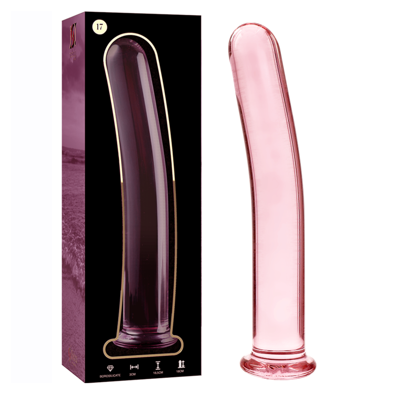 NEBULA SERIES BY IBIZA - MODELO 17 DILDO CRISTAL ROSA 18.5 CM -O- 3 CM - Imagen 2