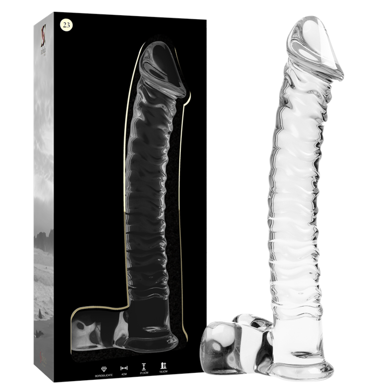 NEBULA SERIES BY IBIZA - MODELO 23 DILDO CRISTAL TRANSPARENTE 21.5 CM -O- 4 CM - Imagen 5
