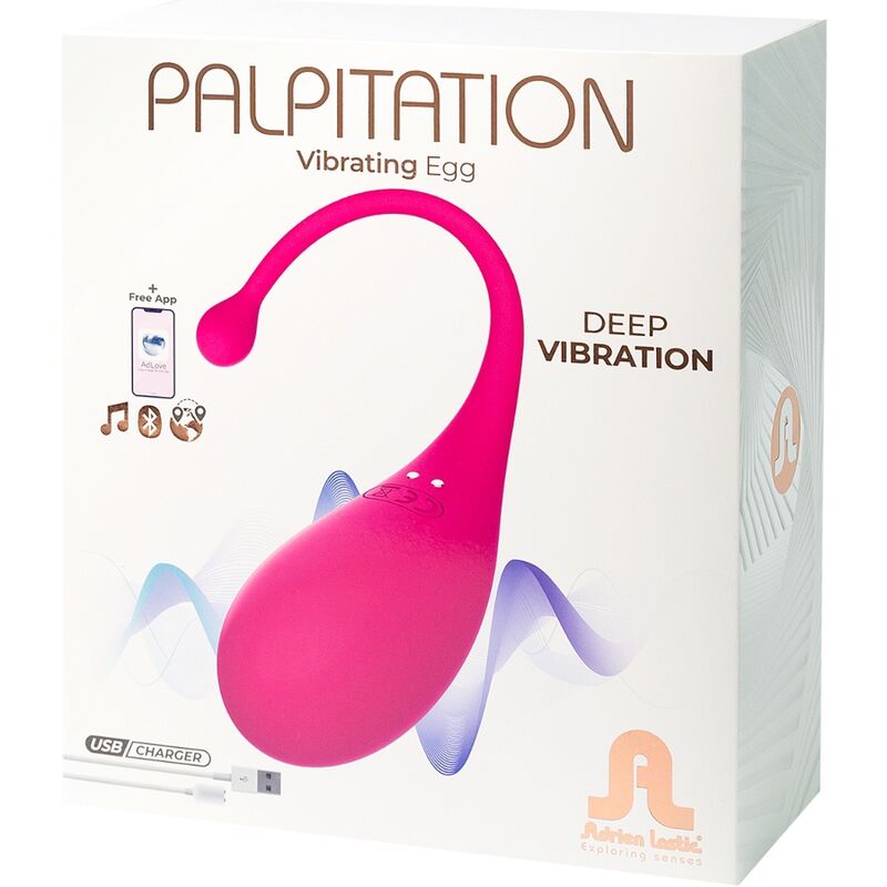 ADRIEN LASTIC - PALPITATION HUEVO VIBRADOR ROSA - APP GRATUITA - Imagen 7