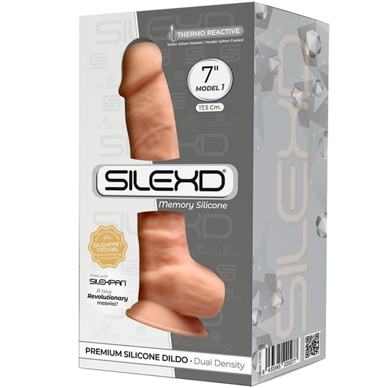 SILEXD - MODELO 1 PENE REALÍSTICO SILICONA PREMIUM SILEXPAN 17.5 CM - Imagen 3