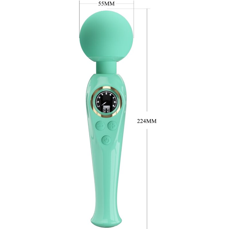 PRETTY LOVE - SKYLER VIBRADOR WAND VERDE - Imagen 6