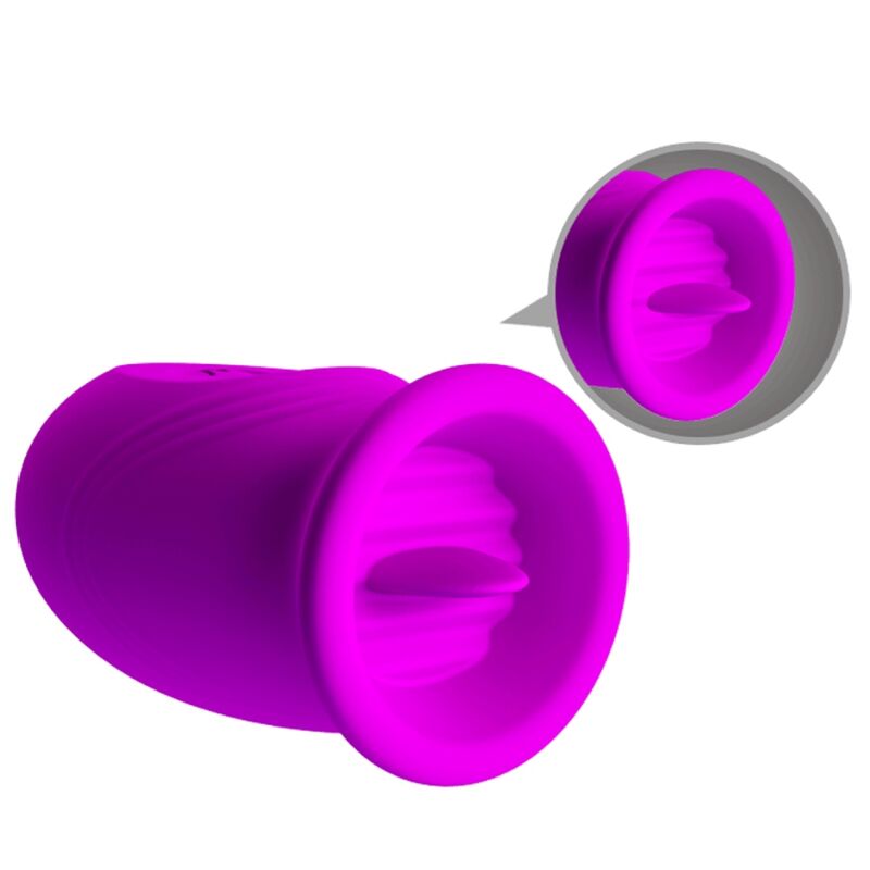 PRETTY LOVE - DAISY HUEVO DUAL VIBRADOR RECARGABLE MORADO - Imagen 5