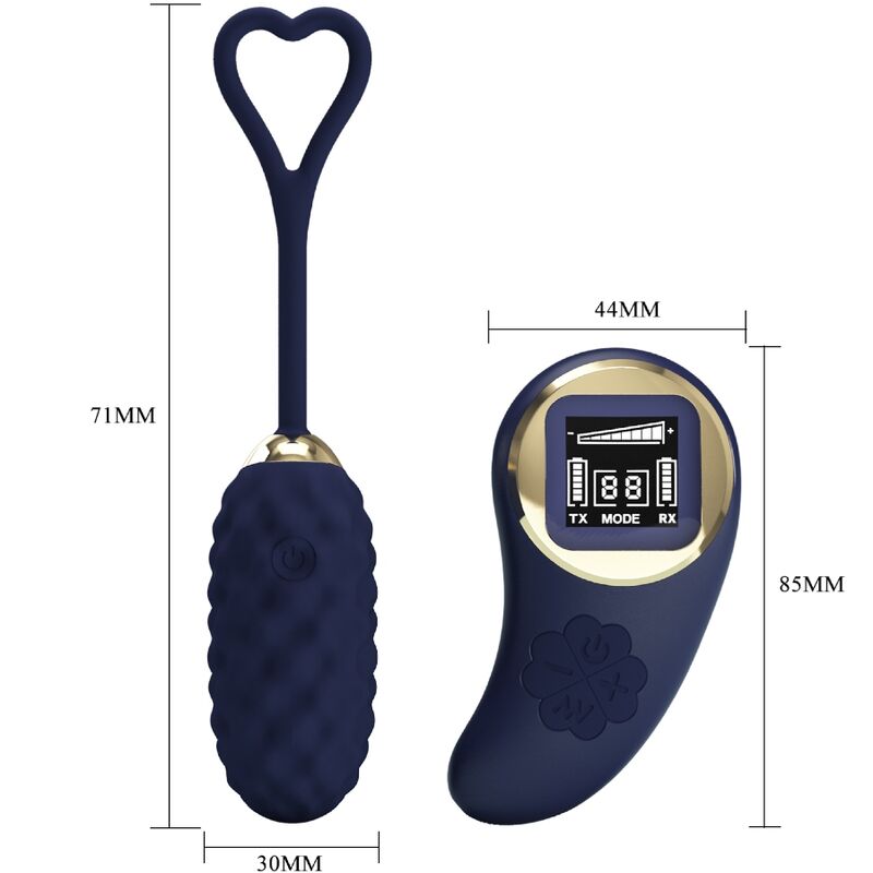 PRETTY LOVE - VIVIAN HUEVO VIBRADOR CONTROL REMOTO AZUL - Imagen 6