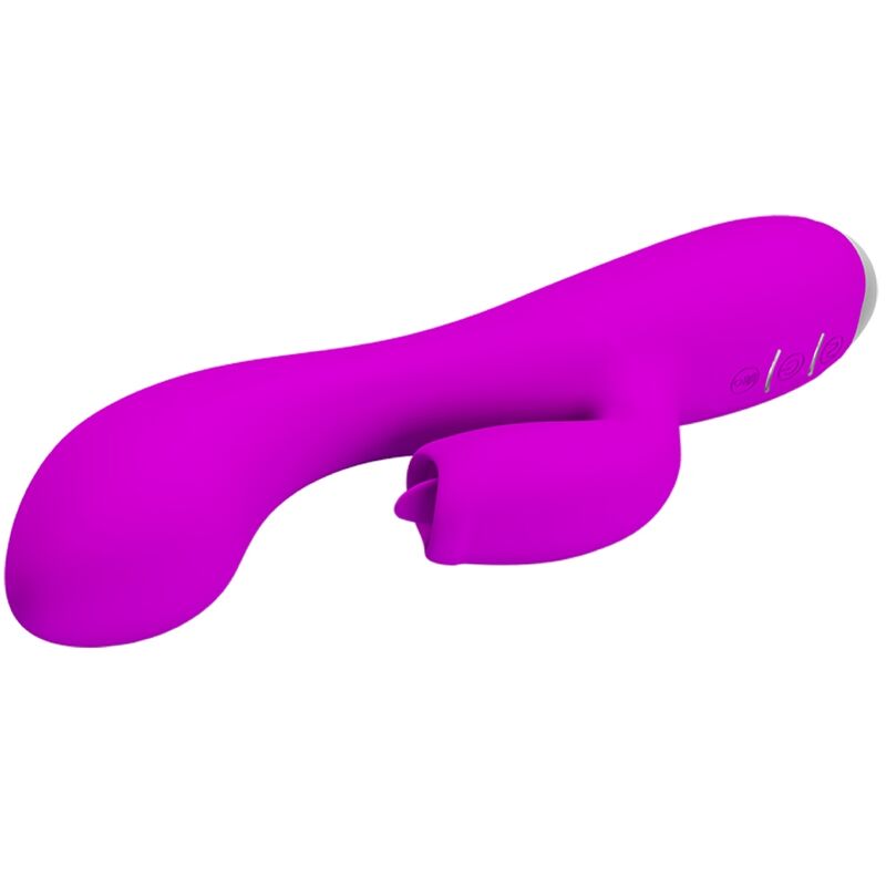 PRETTY LOVE - GLORIA VIBRADOR CONEJO RECARGABLE-IMPERMEABLE MORADO - Imagen 9