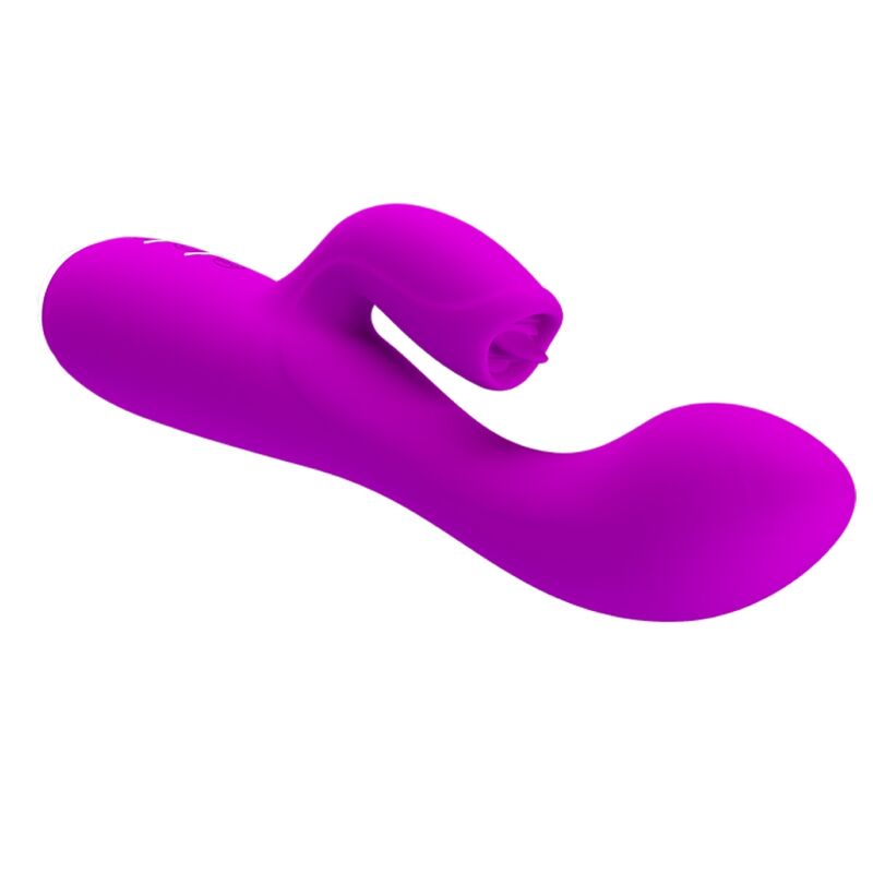 PRETTY LOVE - GLORIA VIBRADOR CONEJO RECARGABLE-IMPERMEABLE MORADO - Imagen 6