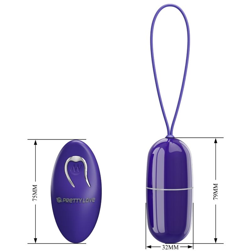 PRETTY LOVE - ARVIN YOUTH HUEVO VIBRADOR CONTROL REMOTO VIOLETA - Imagen 7