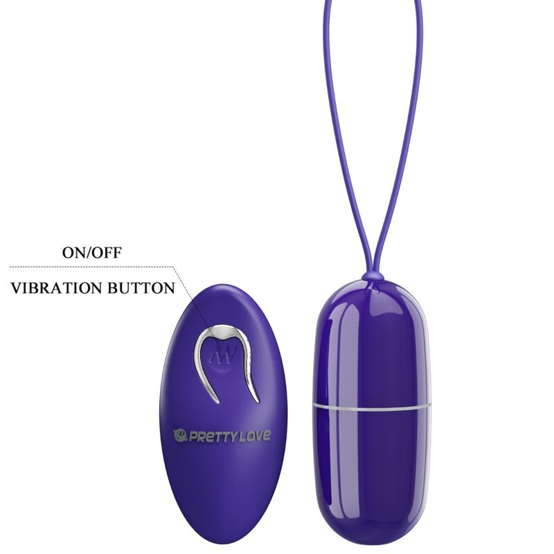 PRETTY LOVE - ARVIN YOUTH HUEVO VIBRADOR CONTROL REMOTO VIOLETA - Imagen 5