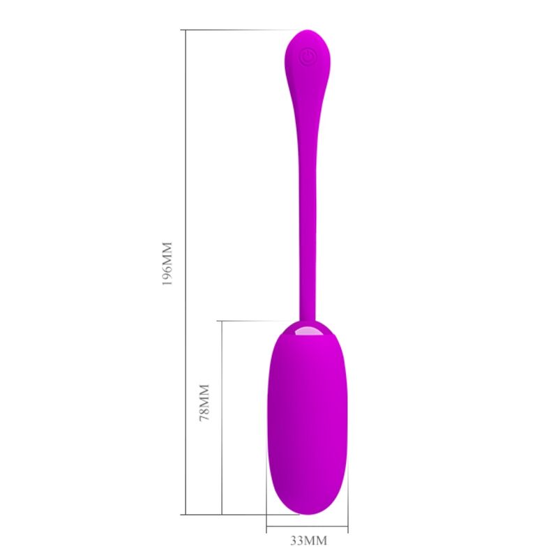 PRETTY LOVE - JULIUS HUEVO VIBRADOR IMPERMEBLE & RECARGABLE MORADO - Imagen 2