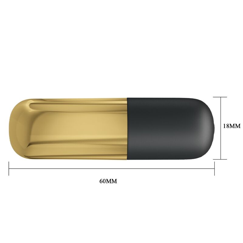 PRETTY LOVE - BALA VIBRADOR RECARGABLE DORADO - Imagen 4