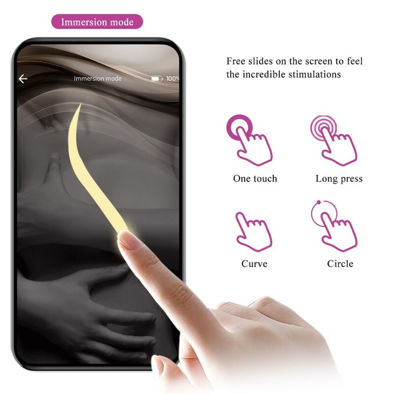 PRETTY LOVE - NYMPH HUEVO VIBRADOR CONTROLADO POR APP VIOLETA - Imagen 4