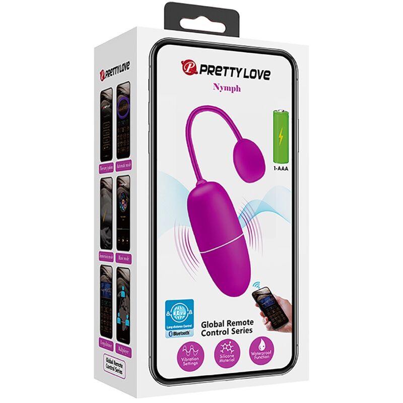 PRETTY LOVE - NYMPH HUEVO VIBRADOR CONTROLADO POR APP VIOLETA - Imagen 3
