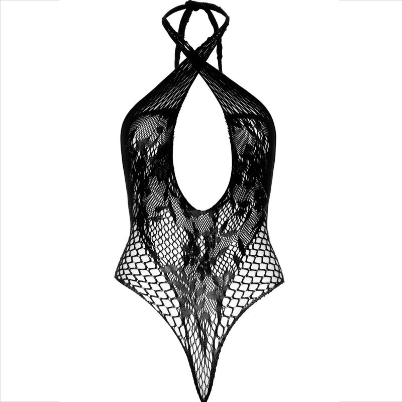 LEG AVENUE - TEDDY HALTER CON ENCAJE NEGRO - Imagen 6