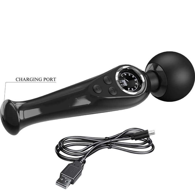 PRETTY LOVE - SKYLER VIBRADOR WAND NEGRO - Imagen 4