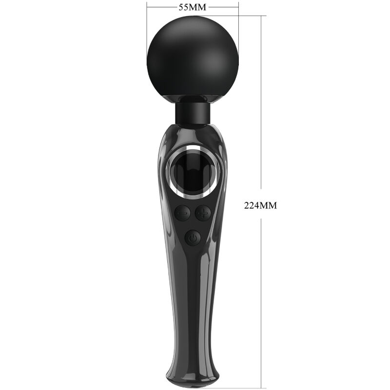 PRETTY LOVE - SKYLER VIBRADOR WAND NEGRO - Imagen 3