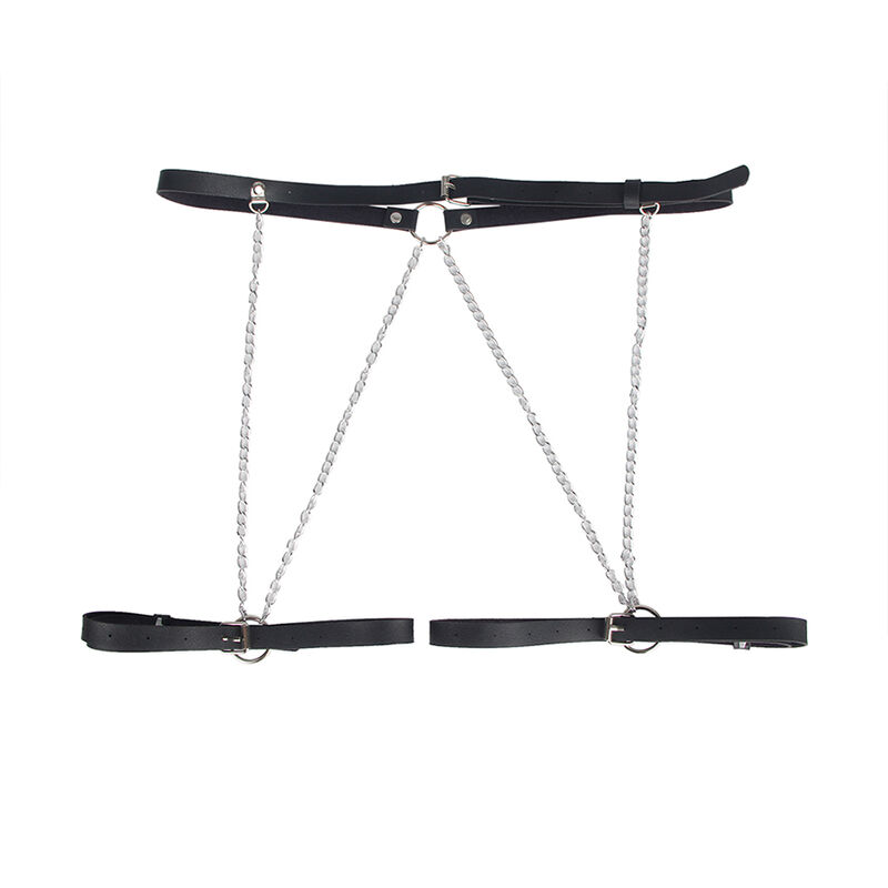 SUBBLIME - ARNÉS FORMA CINTURON CUERO NEGRO TALLA ÚNICA - Imagen 11