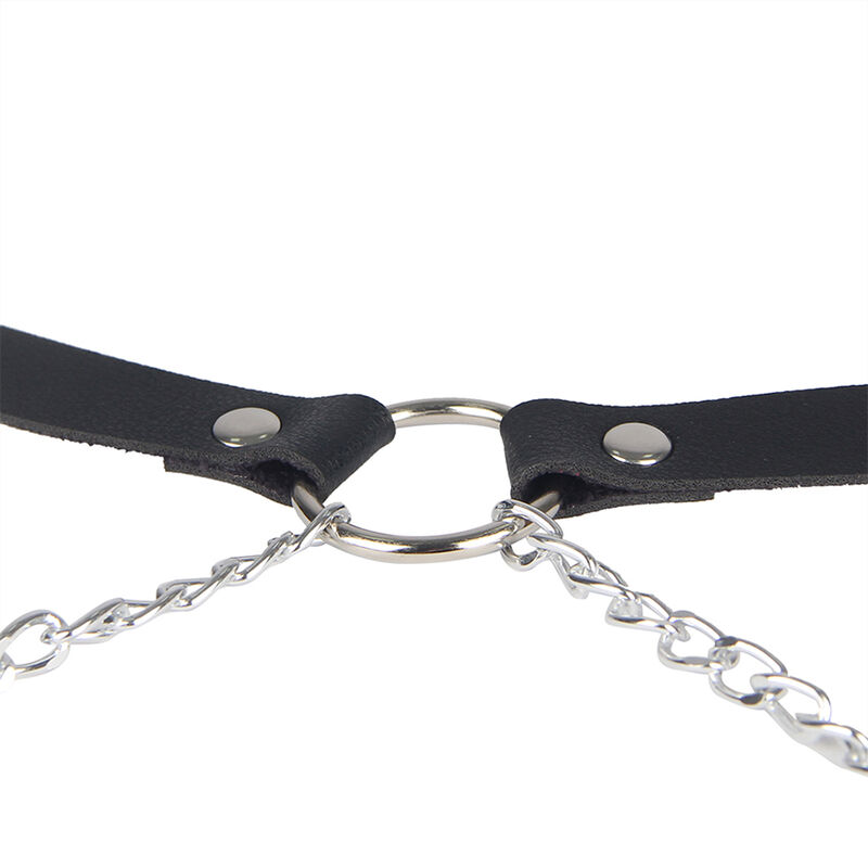 SUBBLIME - ARNÉS FORMA CINTURON CUERO NEGRO TALLA ÚNICA - Imagen 7