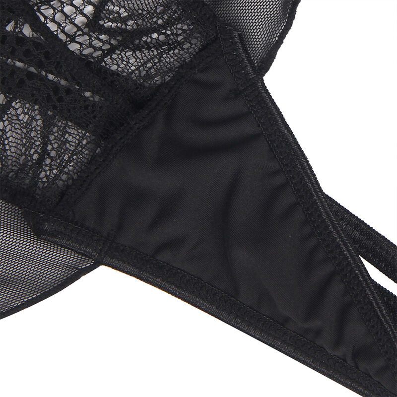 SUBBLIME - TEDDY CUELLO HALTER ESPALDA DESCUBIERTA ENCAJE NEGRO S/M - Imagen 11