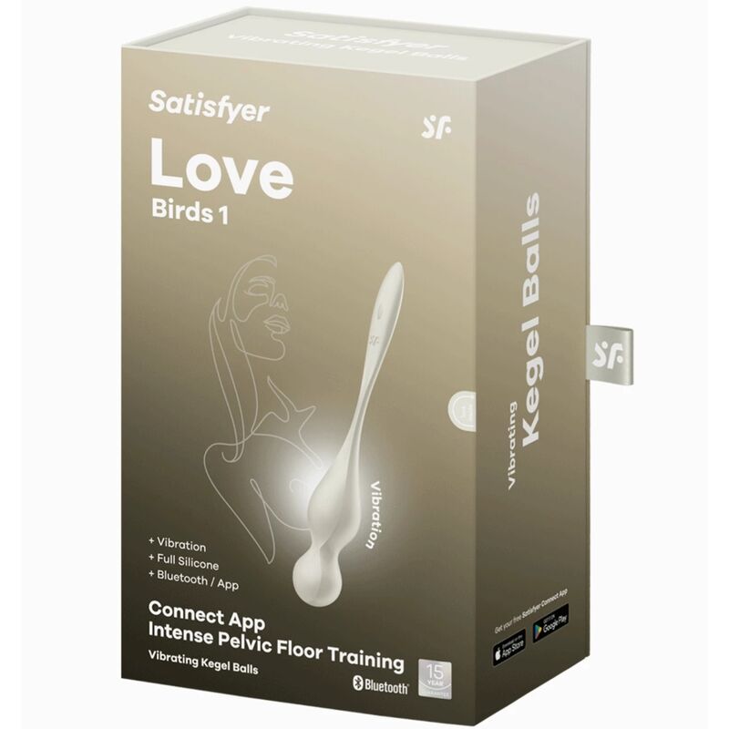 SATISFYER - LOVE BIRDS BOLAS KEGEL VIBRADORAS BLANCO - Imagen 3