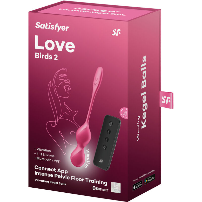 SATISFYER - LOVE BIRDS 2 BOLAS KEGEL VIBRADORAS + APP GRATUITA - Imagen 3