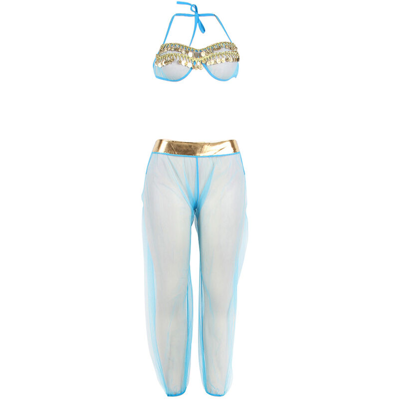 SUBBLIME - SET DE LENCERIA INDIA STYLE AZUL L/XL - Imagen 8