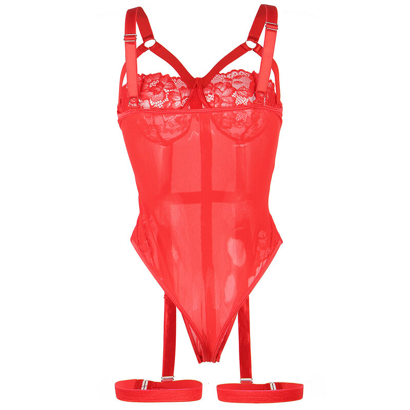SUBBLIME - TEDDY CON LIGUERO DETALLE TIRAS PECHO ROJO S/M - Imagen 17