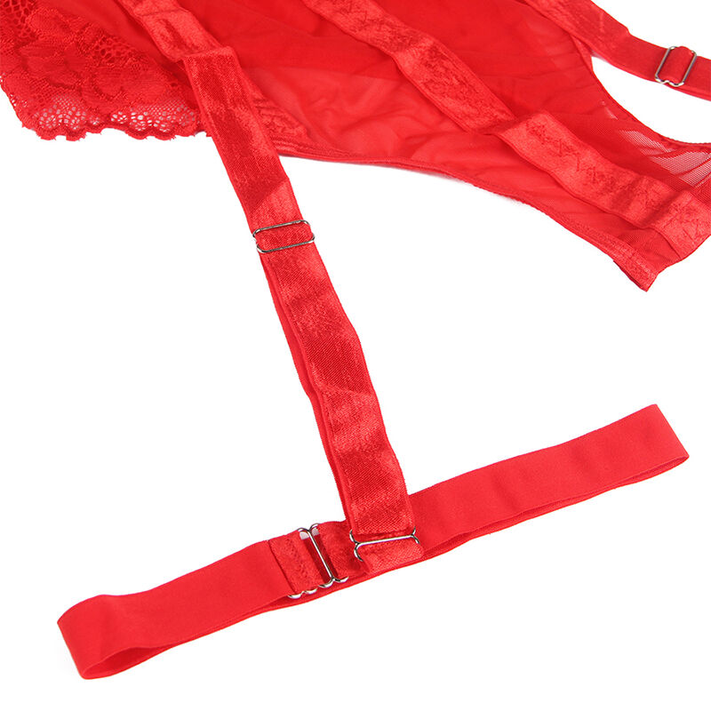 SUBBLIME - TEDDY CON LIGUERO DETALLE TIRAS PECHO ROJO S/M - Imagen 16