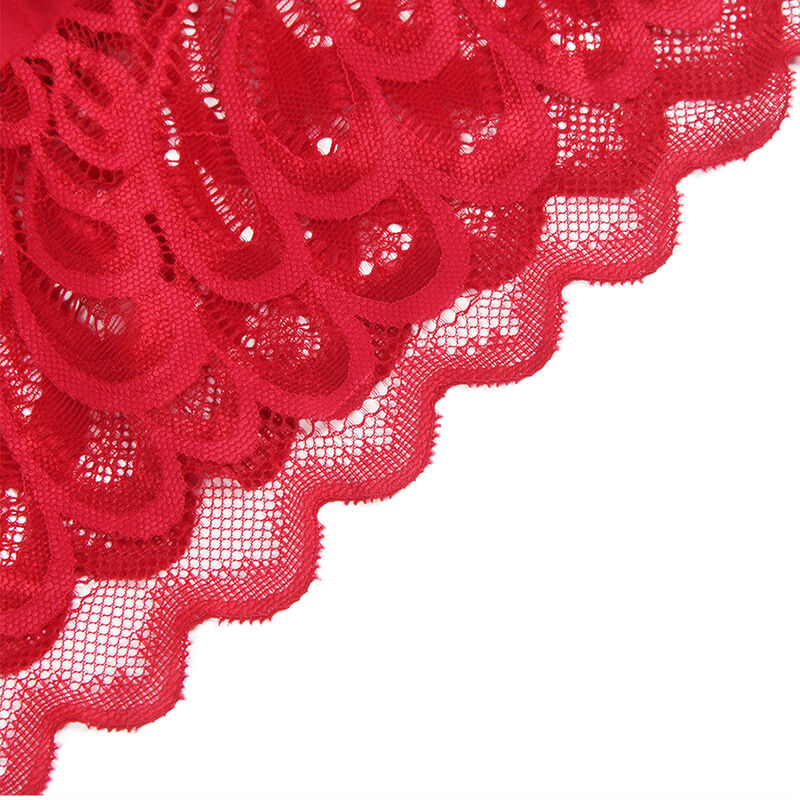 SUBBLIME - BABYDOLL SATINADO CON ENCAJE ROJO S/M - Imagen 6