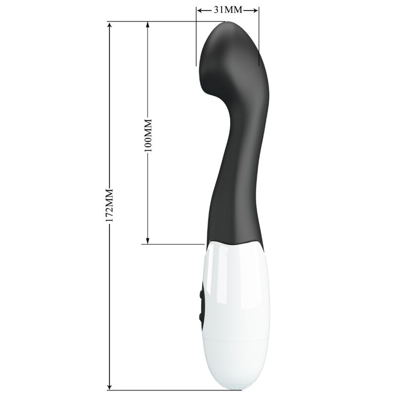 PRETTY LOVE - CHARLES VIBRADOR PUNTO G 30 MODOS NEGRO - Imagen 6