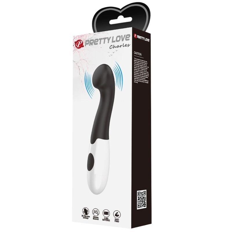 PRETTY LOVE - CHARLES VIBRADOR PUNTO G 30 MODOS NEGRO - Imagen 3
