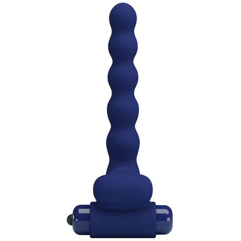 PRETTY LOVE - AJMAL ANILLO VIBRADOR CON PLUG AZUL - Imagen 10