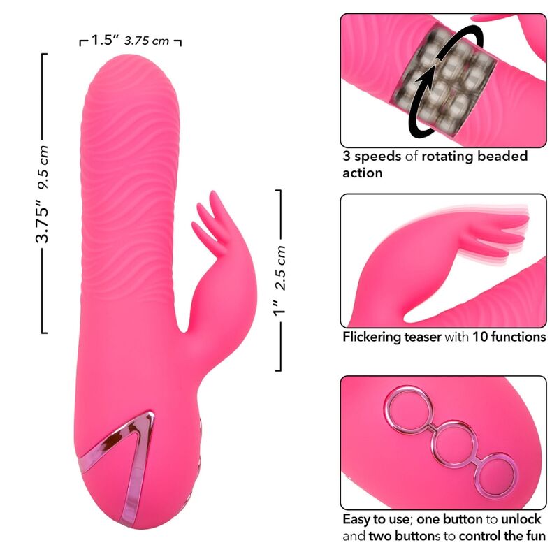 CALEXOTICS - SACRAMENTO SWEETIE VIBRADOR RABBIT ROSA BY CALIFORNIA DREAMING - Imagen 7